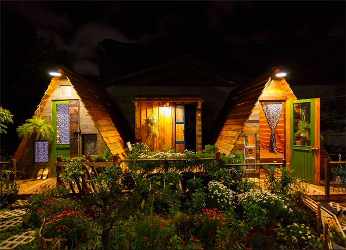 5 vị trí lắp đèn LED trang trí sân vườn đẹp nhất cho homestay